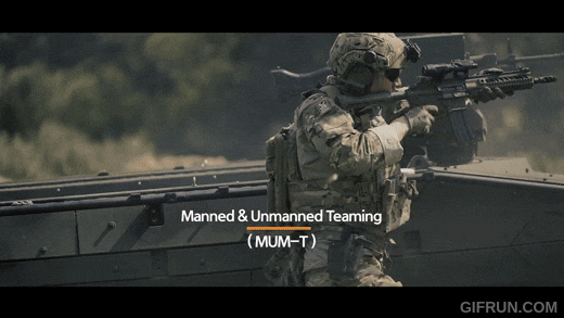 한화에어로스페이스의 다목적 무인차량 '아리온스맷'의 전투 운용 개념. /한화에어로스페이스 유튜브 캡처.