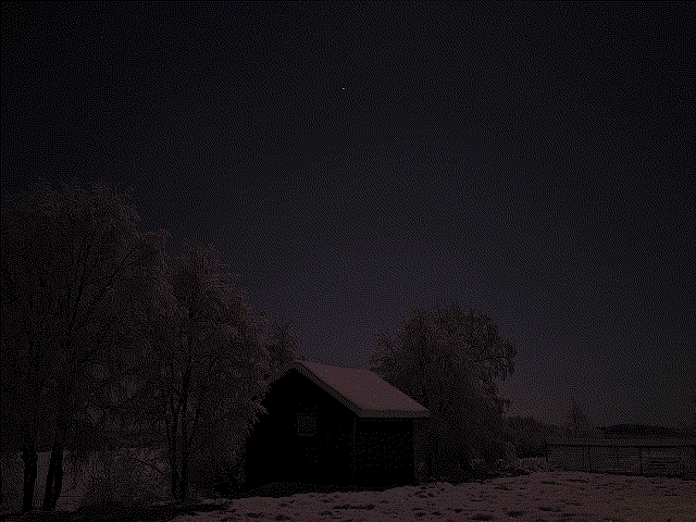 삼성전자 갤럭시S23 울트라 카메라 '하이퍼랩스' 기능. 오른쪽 하단 별궤적 아이콘을 누르면 별 궤적을 촬영할 수 있다.ⓒ데일리안 남궁경 기자