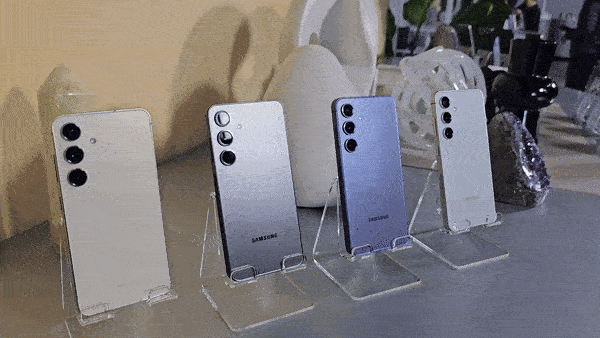 갤럭시S24 시리즈 4가지 기본 색상 (왼쪽부터 기본모델, 울트라 모델, 플러스 모델) (영상=지디넷코리아)