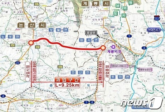 [국도1] 계룡시 광석리 이미지
