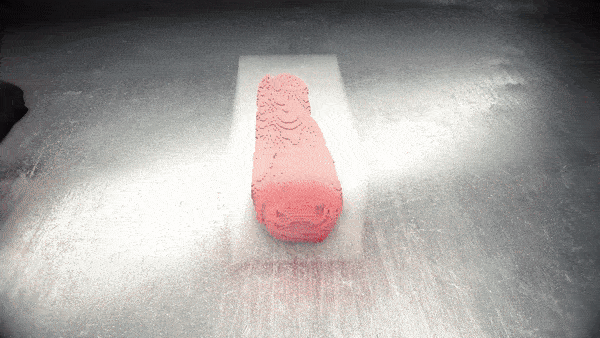 화산 폭발로 묻힌 두루마리를 스캔하는 모습을 담은 애니메이션. 사진=베수비오 챌린지