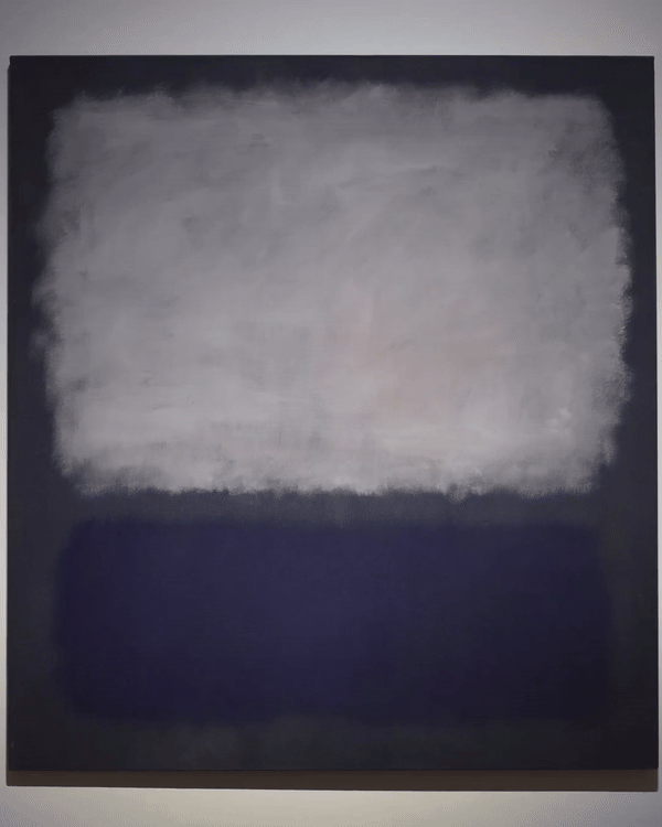 마크 로스코, 파랑과 회색, 1962. [1998 Kate Rothko Prizel·Christopher Rothko, 루이비통재단 미술관]