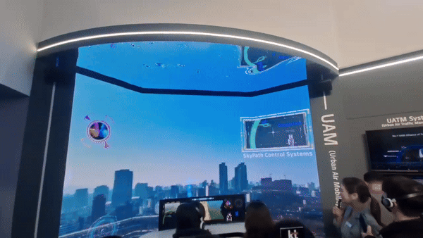 KT 도심항공교통(UAM) 체험공간.