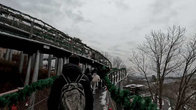 지난 24일 애기봉평화생태공원에서 바라본 설경 [영상=정경수 기자]