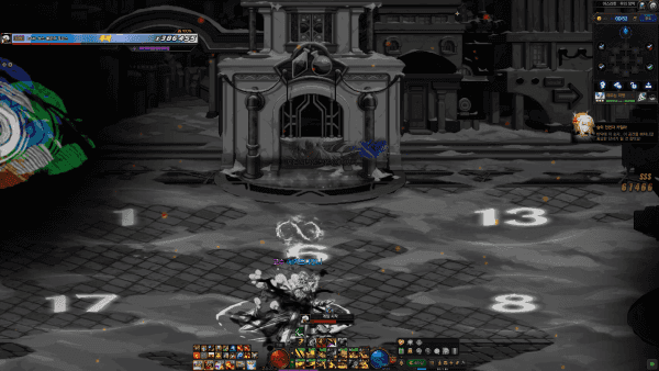 - 바닥에 표시된 숫자를 낮은 순으로 밟으면 파훼된다