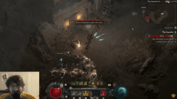 - 피의 쇄도 빌드 플레이 모습 예시[출처: Goblin Inc. 유튜브]