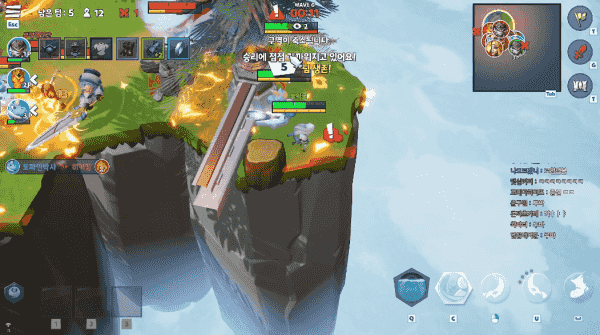 - 끝까지 버텼지만 포션이 없어 결국 버티지 못한 우왁굳 [출처: 우왁굳 방송 中]