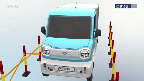 포트로 슬라이드 도어. 영상출처=디피코