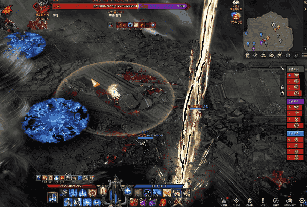 - 쇼크 디버프가 지워지는 것을 확인하고 회오리를 지운다