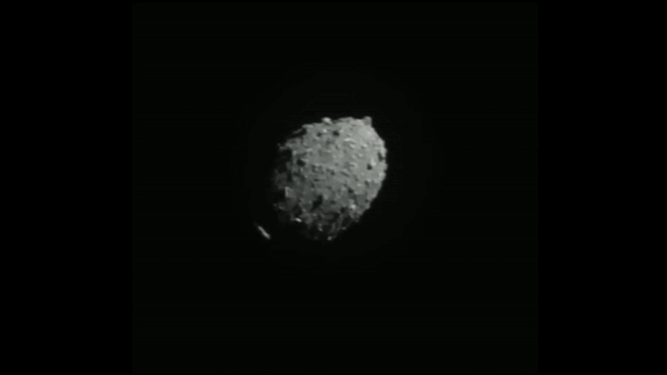 다트(DART) 우주선이 소행성 충돌 직전까지의 모습