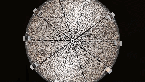 5000개의 작은 광섬유 로봇들로 구성된 다채널분광기를 장착한 망원경. [사진=DESI]