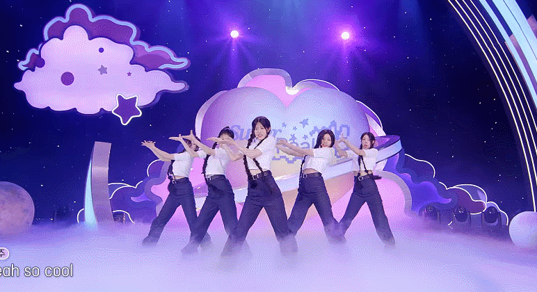 뉴진스(위)와 아일릿. 온라인 커뮤니티 캡처