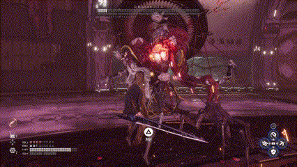 '스텔라 블레이드' 전투 이미지. 균형 수치를 무너뜨리면 전투 중 처형을 발동시킬 수 있다.