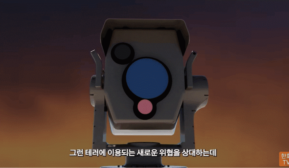 한화에서 개발 중인 레이저 무기 시연 영상./한화 유튜브 캡처