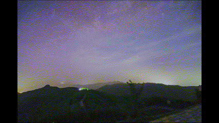 강원 화천에서 촬영한 오로라 영상. (사진=박정하씨 제공)