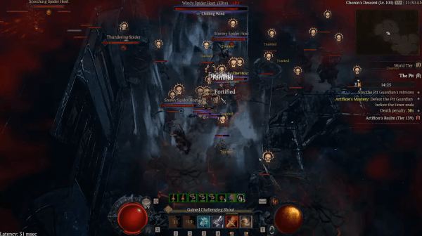 - 무한 도약 가시 야만용사 139단계 플레이 모습 [출처:&nbsp;DoNotHitMe 유튜브]