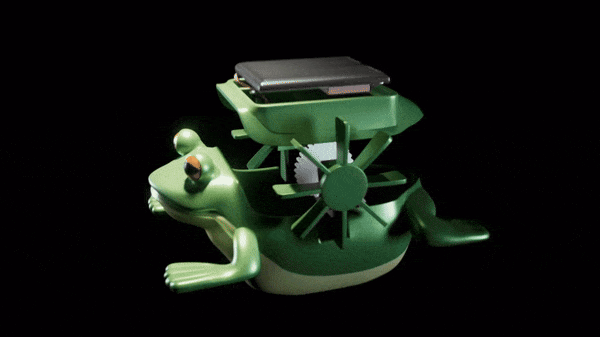 모기 번식 방지 장치 '수호자 두꺼비(Guardian Toad)'. 사진=사폴리오 페루 유튜브 캡처