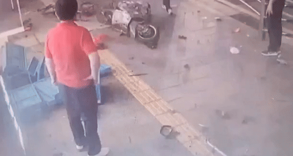 사고 직후 CCTV 영상