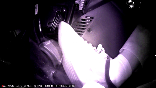 페달 블랙박스 녹화 영상 [지넷시스템 드림아이 유튜브채널 캡쳐]