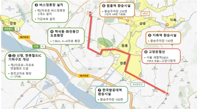 한류월드IC 서울방향 이미지