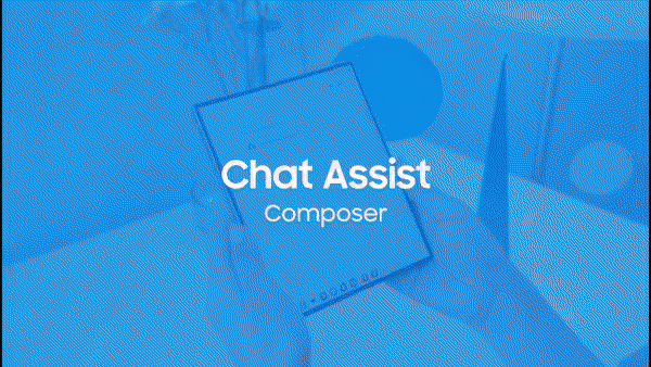 갤럭시AI는 메일이나 SNS 게시글의 문구를 대신 작성해준다./영상=삼성전자 뉴스룸