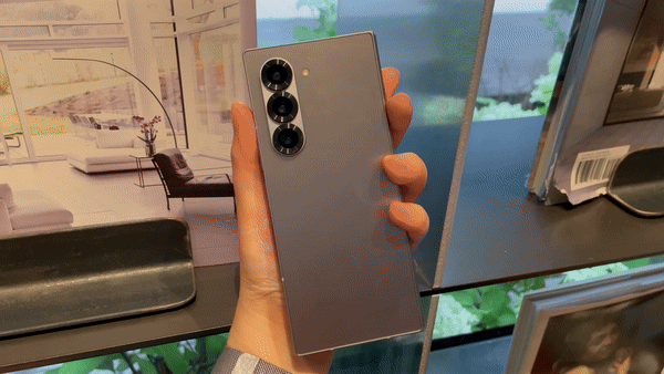 갤럭시Z폴드6 외관./영상=백유진 기자 byj@