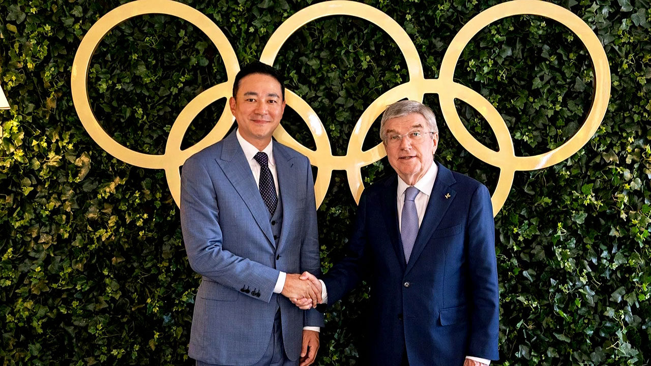 홍정도 부회장, 파리서 바흐 IOC 위원장 면담…협력 논의 - kakaoTV 홍정도 부회장, 파리서 바흐 IOC 위원장 면담…협력 논의