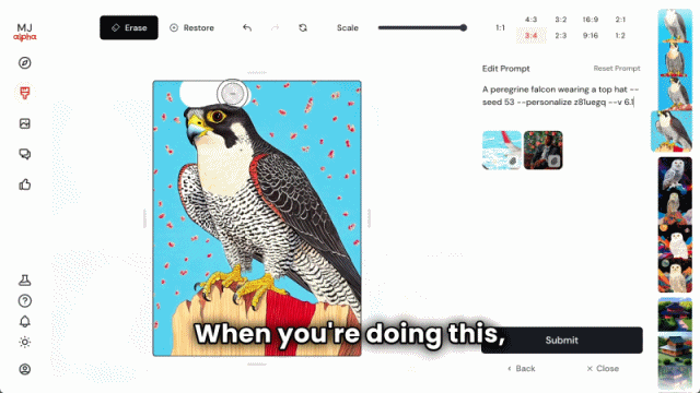 미드저니, 신규 이미지 편집기 추가(이미지=미드저니)