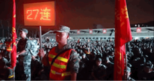 칭화대 쥔신 야간행군 홍보영상./사진=칭화대