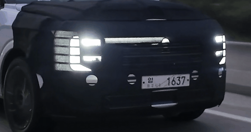 현대차 '팰리세이드 풀체인지' 테스트카 (출처 : 팰리세이드 피플 동호회)