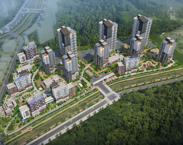 경기 화성시 동탄2신도시 A-54 행복주택 조감도.