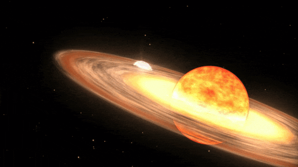 북쪽왕관자리 티 별에서 일어날 신성 폭발을 묘사한 애니메이션 (출처=NASA/컨셉츄얼이미지연구소/고다드 우주비행센터)