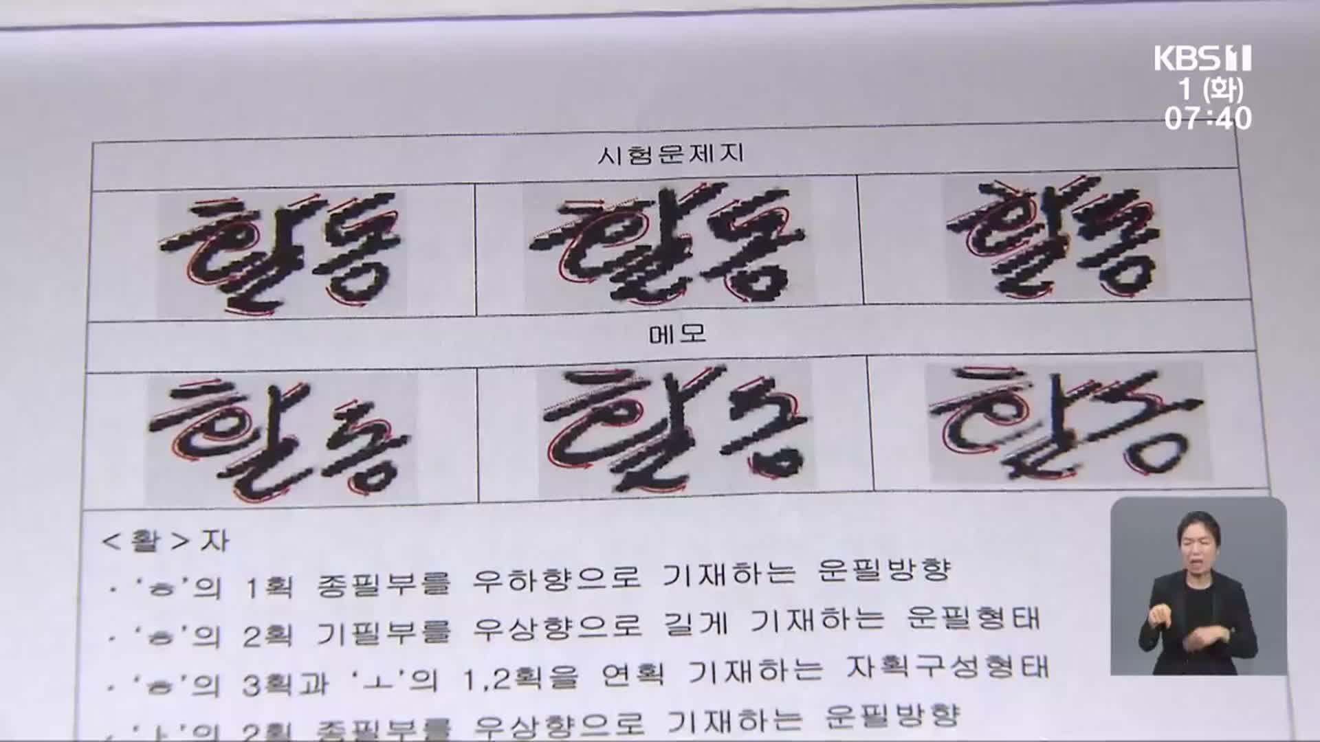 광주 한 사립대서 조교가 대리시험…필적 동일