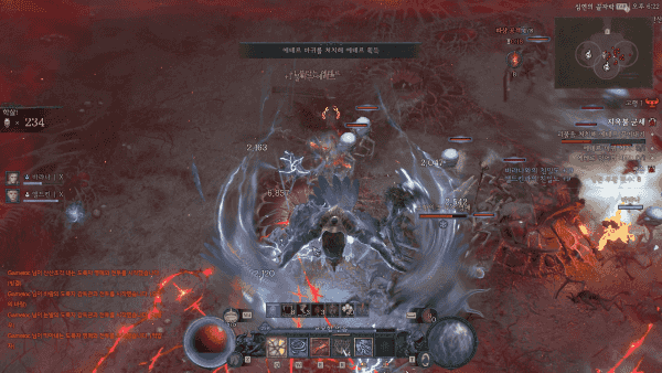 - 와류 빌드 전투 예시