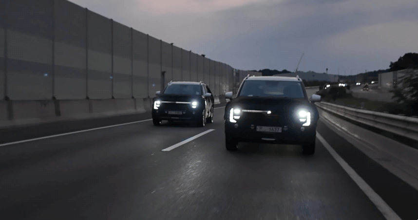 현대차 '팰리세이드 풀체인지' 테스트카 (출처 : 숏카)