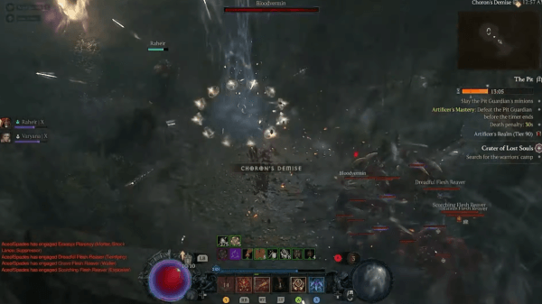 - 제압 깃털 빌드 전투 모습[출처 :&nbsp;Goblin Inc.&nbsp;유튜브]