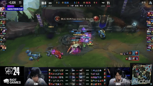 죽지 않는 이상혁의 갈리오(이미지=LCK 공식 유튜브 발췌).