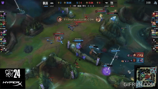 3 대 4 한타 승리를 이끄는 점멸-도발 콤포(이미지=LCK 공식 유튜브 발췌).