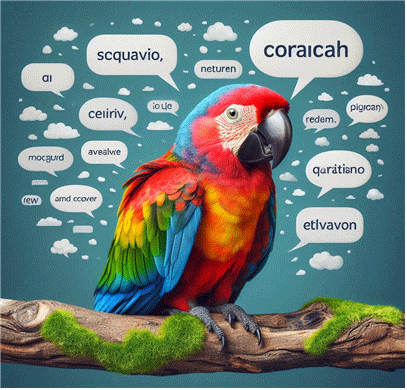 MS 코파일럿 AI에서 필자가 생성한 할루시네이션(앵무새의 헛소리)