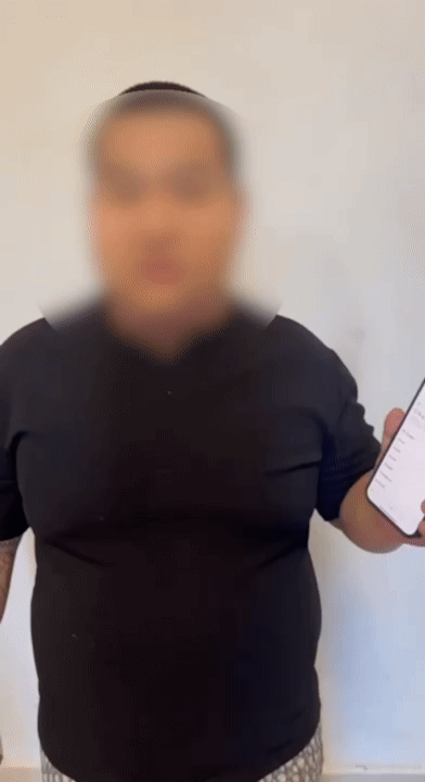 지난 15일 캄보디아 태자단지 관계자가 전한 김씨의 모습./영상=독자 제공