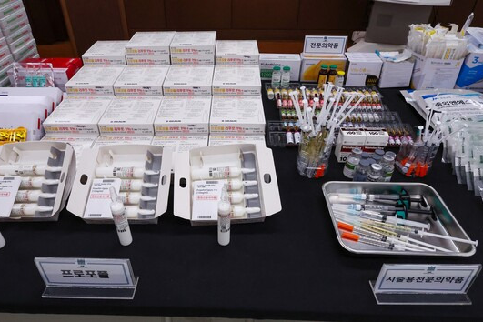 프로포폴 등 불법투약 전문 의료기관 압수품