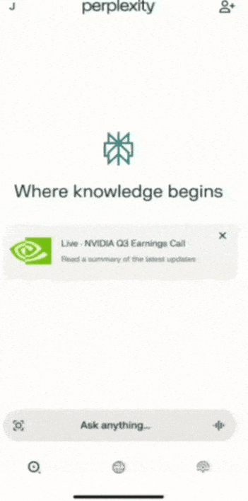 퍼플렉시티가 지난 18일 '파이낸스' 기능을 출시했다. (영상=아라빈드 스리니바스 퍼플렉시티 CEO 링크드인 캡처)