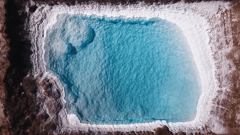 포스코그룹의 아르헨티나 옴브레 무에르토 리튬 염호. /포스코홀딩스 제공