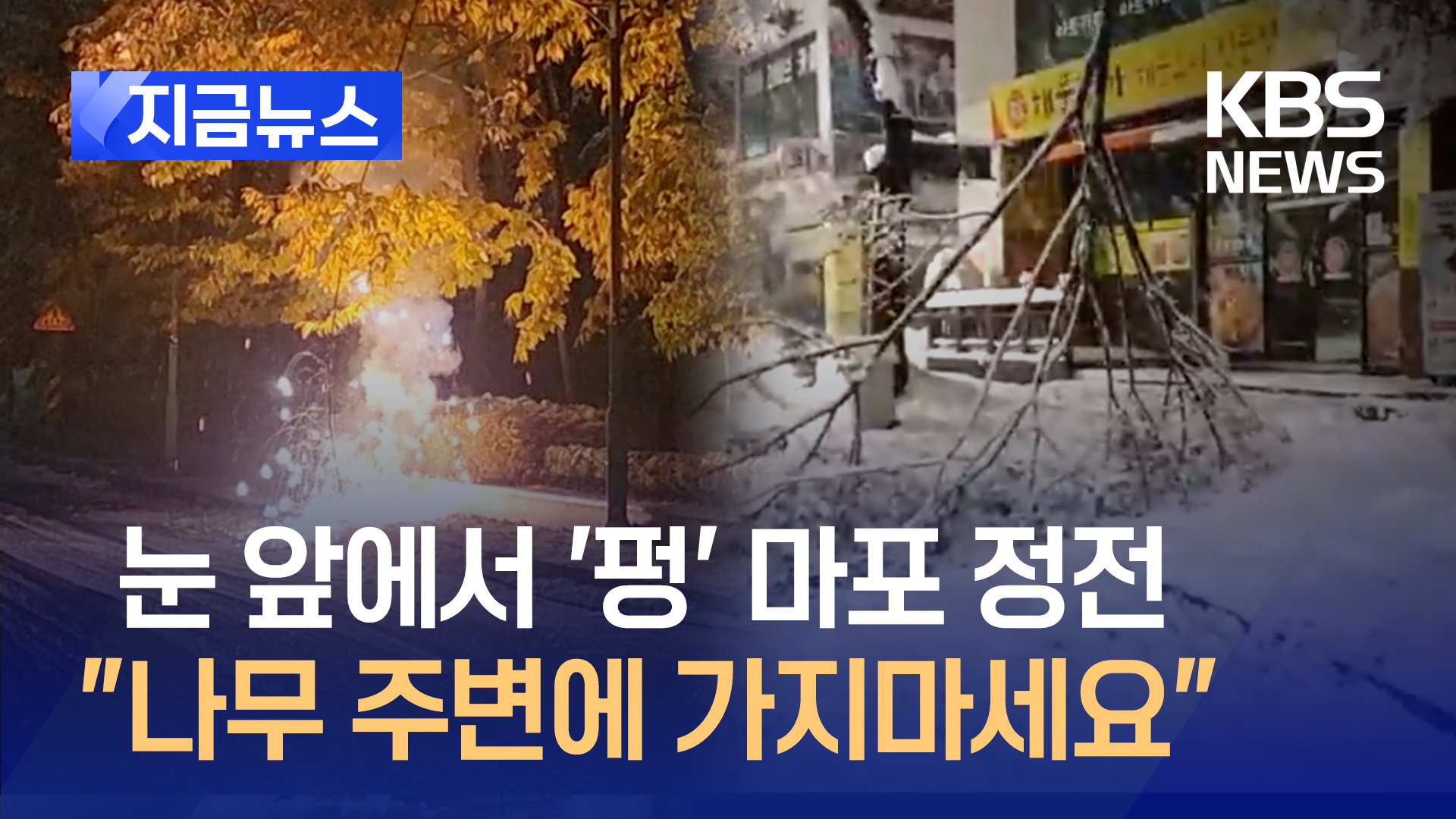 ‘펑’ 터지더니 마포 정전, 지붕 전체 무너진 안산 공장…폭설로 몸살 [지금뉴스] - kakaoTV ‘펑’ 터지더니 마포 정전, 지붕 전체 무너진... 