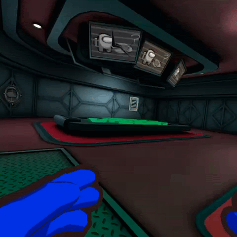 메타퀘스트3S로 실행한 '어몽어스 VR' 게임. 몰입도가 높았지만 이동하는 과정에서는 약간 멀미가 났다/사진=황서율 기자chestnut@