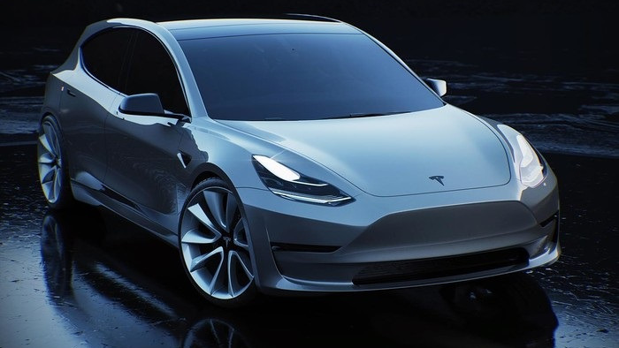 테슬라 모델Q 랜더링 이미지