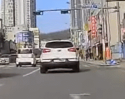 도로를 달리던 차량의 번호판에 버려진 일회용 접시가 붙어 번호를 가렸다. [사진=한문철 TV 유튜브]