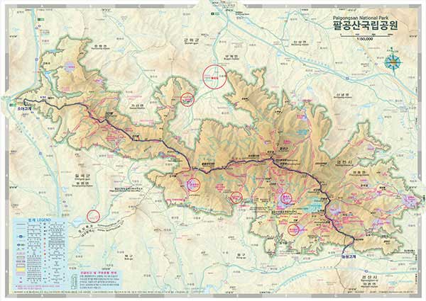 지리산 '성중종주' 부럽잖은 팔공산 '소능종주' [소야고개~능성고개 32km]