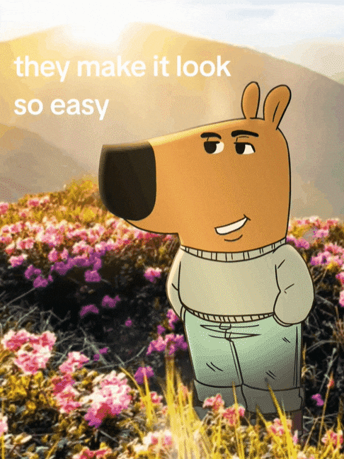 최근 전 세계 소셜미디어에서 가장 주목받는 밈 중 하나인 '칠 가이(Chill Guy)'/틱톡