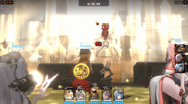 - 아스카: WILLE 버스트 스킬 연출